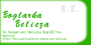 boglarka belicza business card